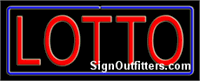 Lotto with Border Neon Sign - Regular Design
