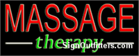 Massage Therapy Neon Sign - Regular Design