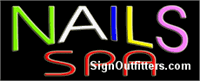 Nails Spa Neon Sign - Regular Design