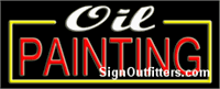 Oil Painting Neon Sign - Regular Design