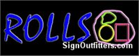 Rolls Neon Sign - Regular Design