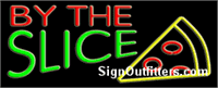 By the Slice Neon Sign - Regular Design