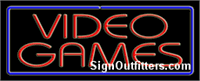 Video Games Neon Sign - Regular Design