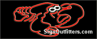 Lobster graphic Neon Sign - Regular Design