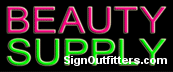Beauty Supply Neon Sign - Economically Priced
