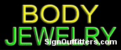 Body Jewelry Neon Sign - Economically Priced