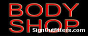 Body Shop Neon Sign - Economically Priced