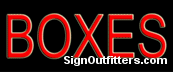 Boxes Neon Sign - Economically Priced