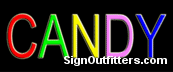 Candy Neon Sign - Economically Priced
