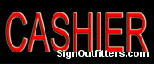 Cashier Neon Sign - Economically Priced