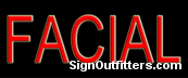 Facial Neon Sign - Economically Priced