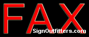 Fax Neon Sign - Economically Priced