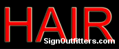 Hair Neon Sign - Economically Priced
