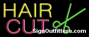 Hair Cut Neon Sign - Economically Priced