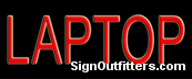 Laptop Neon Sign - Economically Priced