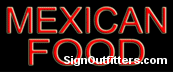 Mexican Food Neon Sign - Economically Priced