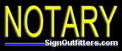 Notary Neon Sign - Economically Priced