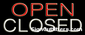 Open Closed Neon Sign - Economically Priced