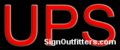 UPS Neon Sign - Economically Priced