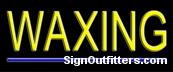 Waxing Neon Sign - Economically Priced