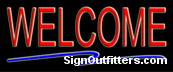 Welcome Neon Sign - Economically Priced
