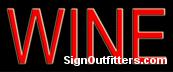 Wine Neon Sign - Economically Priced