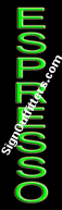 Espresso Neon Sign - Vertical Design - Economically Priced