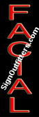 Facial Neon Sign - Vertical Design - Economically Priced