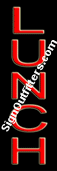 Lunch Neon Sign - Vertical Design - Economically Priced
