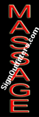Massage Neon Sign - Vertical Design - Economically Priced