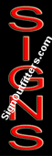 Signs Neon Sign - Vertical Design - Economically Priced