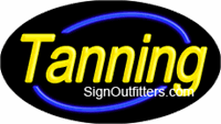 Tanning Neon Sign - Flashing Design