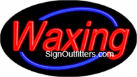 Waxing Neon Sign - Flashing Design