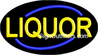 Liquor Neon Sign - Flashing Design