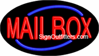 Mailbox Neon Sign - Flashing Design