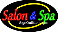 Salon & Spa Neon Sign - Flashing Design