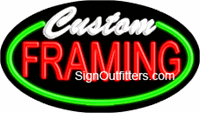 Custom Framing Neon Sign - Flashing Design