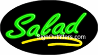 Salad Neon Sign - Flashing Design