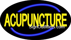 Acupuncture Neon Sign - Flashing Design