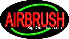 Airbrush Neon Sign - Flashing Design