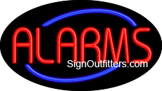 Alarms Neon Sign - Flashing Design