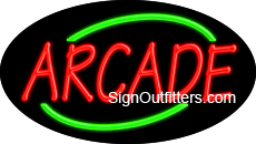 Arcade Neon Sign - Flashing Design