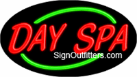 Day Spa Neon Sign - Flashing Design