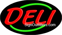 Deli Neon Sign - Flashing Design