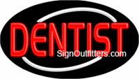 Dentist Neon Sign - Flashing Design