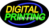 Digital Printing Neon Sign - Flashing Design
