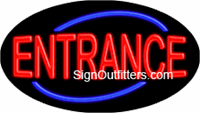 Entrance Neon Sign - Flashing Design