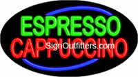 Espresso Cappuccino Neon Sign - Flashing Design