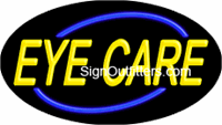 Eye Care Neon Sign - Flashing Design