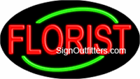 Florist Neon Sign - Flashing Design